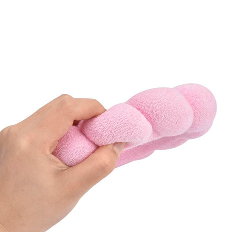 Soft Puffy Headband for Washing Face ・Terry Cloth Skincare & Makeup Removal Hair Band for Women & Girls | Non-Slip Bubble Spa Headbands for Facial, Exfoliating, Bath & Beauty Routine