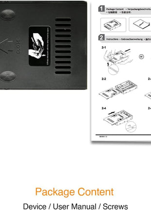 ICY DOCK 2.5 inch to 3.5 inch SATA HDD & SSD Mounting Kit for Internal 3.5" Drive Bay with Removable Cover | EZConvert Lite MB882SP-1S-2B