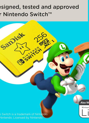 SanDisk 256GB microSDXC-Card, Licensed for Nintendo-Switch - SDSQXAO-256G-GNCZN