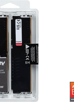 Kingston Fury Beast 64GB (2x32GB) 6000MT/s DDR5 CL36 Desktop Memory | AMD Expo | Kit of 2 | KF560C36BBE2K2-64