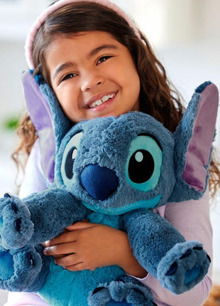Disney Store Official Stitch Medium Soft Toy for Kids, Cuddly Character with Fuzzy Texture and Embroidered Details, Flexible Floppy Ears, Disney Plushy Suitable for All Ages