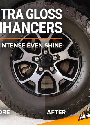 Armor All Tire Shine, One-Step Tire Shine Spray for Precise, Even Shine and Minimal Overspray - 2 Count
