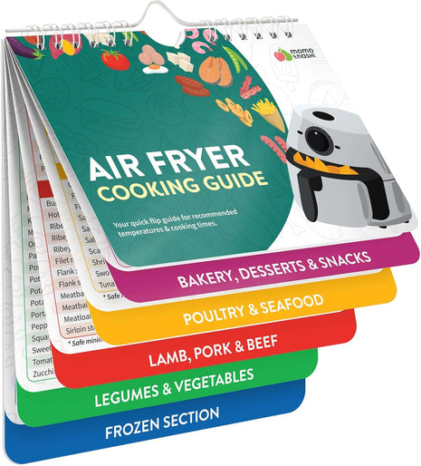 Air Fryer Cheat Sheet Magnets Cooking Guide Booklet   Air Fryer Magnetic Cheat Sheet Set Cooking Times Chart   Cookbooks Instant Air Fryer Accessories Oven Cooking Pot Temp Guide Kitchen Conversion