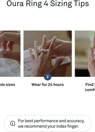 OURA Ring 4 Smart Ring - Silver - Size 7