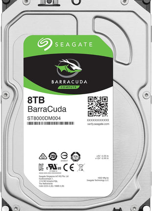 Seagate BarraCuda Internal Hard Drive 8TB SATA 6Gb/s 256MB Cache 3.5-Inch (ST8000DM004),Mechanical Hard Disk