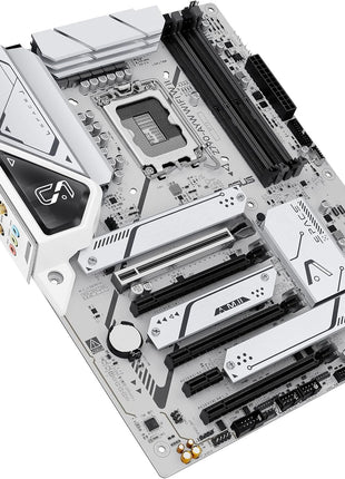 ASUS Z790-AYW WiFi W II Intel Z790 (LGA 1700) ATX Motherboard with PCIe® 5.0, 3X M.2, 12+1 DrMOS, DDR5, WiFi 6, 2.5Gb LAN, HDMI, USB 10Gbps Type-C®, USB 10Gbps Type-C®, ThunderboltTM, USB4®, Aura Sync