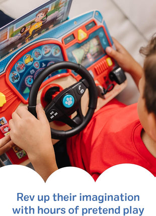 Melissa & Doug PAW Patrol Rescue Mission Wooden Dashboard Kids Activity Board, Toddler Sensory Toys, Pretend Play Driving Toy, PAW Patrol Toys for Kids Ages 3+