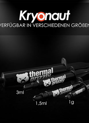 Thermal Grizzly Kryonaut - 1 Gram - Extremly High Performance Thermal Paste - for Demanding Applications and Overclocking CPU/GPU/PS4/PS5/Xbox
