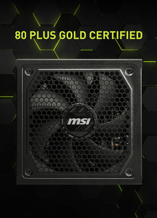 MSI MAG A1250GL PCIE5, Fully Modular Compact Gaming 1250W Power Supply, 80+ Gold, ATX 3.1 & PCIe 5.1 Ready, Native Dual-Color 12V-2x6 Cable, 10 Year Warranty