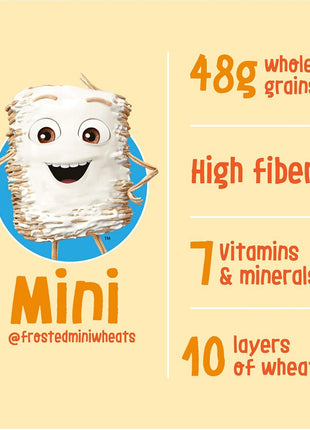 Kellogg's Frosted Mini-Wheats Original Giant Size Breakfast Cereal 29.5 oz | High Fiber, 48g Whole Grain