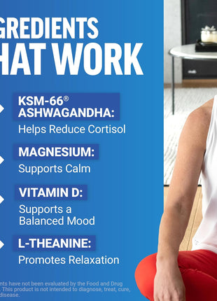 Force Factor Amazing Ashwa Complete Calm Support with KSM-66 Ashwagandha | Like Ashwangandha Gummies to Promote Calm & Relaxation with Magnesium & L-Theanine, Blueberry Pomegranate, 60 Soft Chews