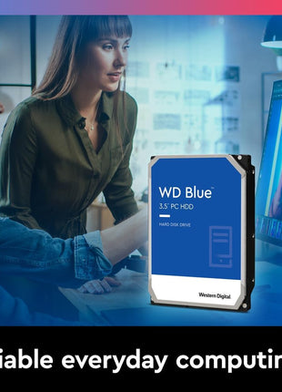 Western Digital 3TB WD Blue PC Internal Hard Drive HDD - 5400 RPM Class, SATA 6 Gb/s, 256 MB Cache, 3.5 inch - WD30EZAZ