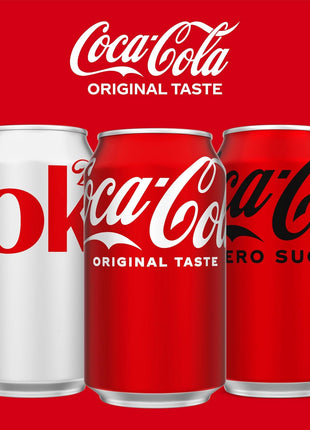 Coca-Cola Soda Soft Drink Fridge Pack Cans, 12 fl oz, 12 Pack | Carbonated drink with classic cola flavor