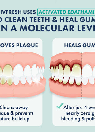 LIVFRESH Toothpaste Gel, Clinically Proven to Remove Plaque 250% Better, Improves Gum Health 190% Better, Prevents & Reduces Tartar, Freshens Breath, SLS Free Dental Gel, Wintergreen