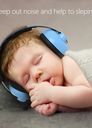 Baby Ear Protection Noise Cancelling Headphones for Babies for 3 Months to 3 Years (Blue)