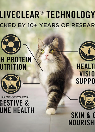 Purina Pro Plan Allergen Reducing, High Protein Cat Food, LIVECLEAR Chicken and Rice Formula