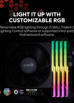G.SKILL Trident Z Neo Series DDR4 RAM (XMP) 32GB (2x16GB) 3600MT/s CL16-19-19-39 1.35V Intel AMD Desktop Computer Memory U-DIMM (F4-3600C16D-32GTZNC)