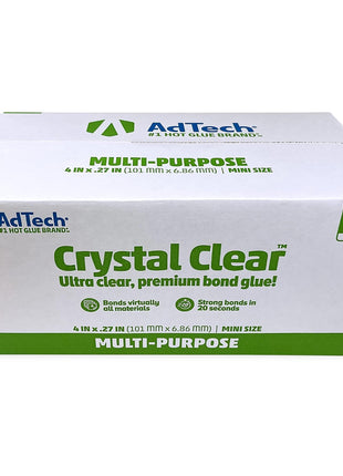 AdTech Hot Glue Sticks, 4 Inch Mini Size, Clear (550 Sticks) | Multi-Temperature, Quick Bonding for Crafting, DIY & School Projects | Fits Mini Glue Guns | Made in the USA