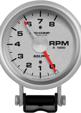 Auto Meter 3781 Sport-Comp Silver Tachometer,3.750 in.