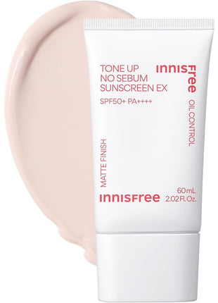 Innisfree Tone Up No Sebum Sunscreen N SPF50+ / PA++++ [Makeup Base / Sunscreen] for a healthy complexion, transparency, moisture, pore coverage, tone up, primer