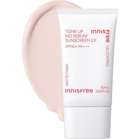 Innisfree Tone Up No Sebum Sunscreen N SPF50+ / PA++++ [Makeup Base / Sunscreen] for a healthy complexion, transparency, moisture, pore coverage, tone up, primer