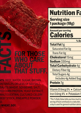 Jack Link's Beef Jerky, Original, Multipack Bags   Flavorful Meat Snacks for Lunches, Ready to Eat Protein Snacks, Individual Packs   7g of Protein, Made with 100% Beef   0.625 oz (Pack of 5)