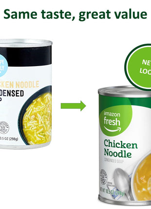 Amazon Fresh, Chicken Noodle, Condensed Soup, 10.5 Oz (Previously Happy Belly, Packaging May Vary)