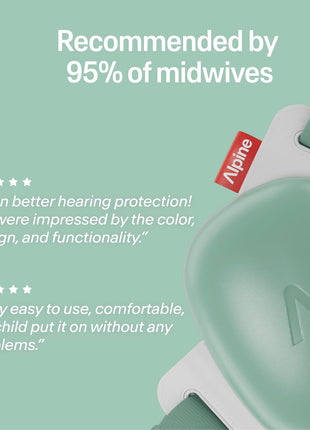 Alpine Muffy Baby Ear Muffs Noise Protection | Toddler Ear Protection | 3-48 Months | 24dB | Baby Hearing Protection | Noise Reduction | Adjustable Headband | Baby Essentials New Mom Gifts