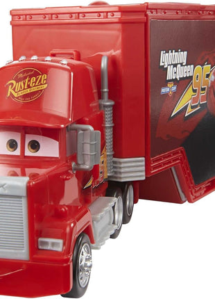 Mattel Disney and Pixar Cars Transforming Mack Playset | 2-in-1 Toy Truck & Tune-Up Station with Launcher, Lift & More, Movie-Inspired Graphics