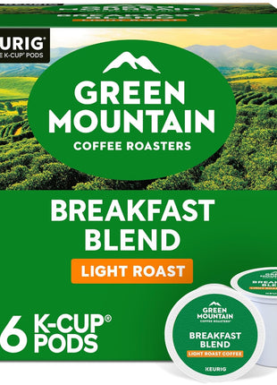 Green Mountain Coffee Roasters Breakfast Blend Single-Serve Keurig K-Cup Pods, Light Roast Coffee, 96 Count