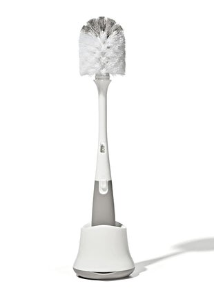 OXO Tot Bottle Brush with Nipple Cleaner and Stand, Gray