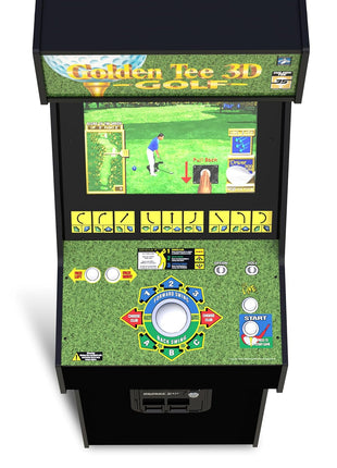 ARCADE1UP Golden Tee 3D Deluxe Arcade Machine, Built for Your Home, Over 5-Foot-Tall Cabinet with 8 Classic Games