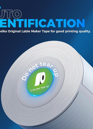 Nelko Label Maker Machine with Tape, PM220 Bluetooth Label Printer, 2 Inch Portable Thermal Printer for Small Business, Address, Logo, Clothing, Smart AI APP for iOS, Android & PC, White
