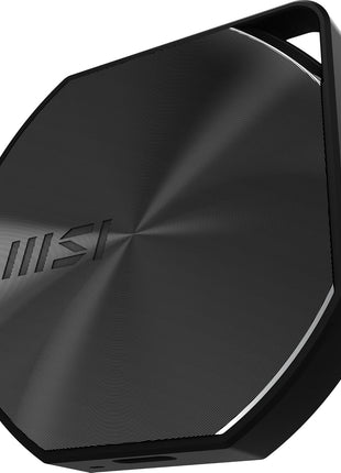 MSI DATAMAG 20Gbps 2TB Portable SSD, 2TB External Solid State Drive, Speeds Up to 1600MB/s, USB-C, Reliable Storage for Gaming, Students, Professionals, Black