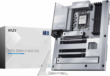MSI PRO Z890-S WiFi PZ Motherboard, Back-Connect ATX - Supports Intel Core Ultra Processors (Series 2), LGA 1851 - DDR5 Memory Boost (8600+ MT/s OC), PCIe 5.0 x16, M.2 Gen5, Wi-Fi 7, 2.5G LAN