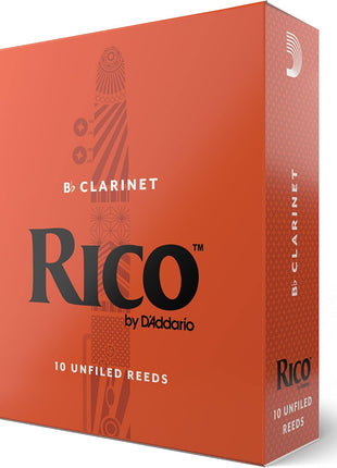 Rico Organic Bb Clarinet Reeds, Strength 2.5, 10 Pack | Rico Organic Bb Clarinet Reeds provide consistent response, easy playability, warm tone, and reliable performance.