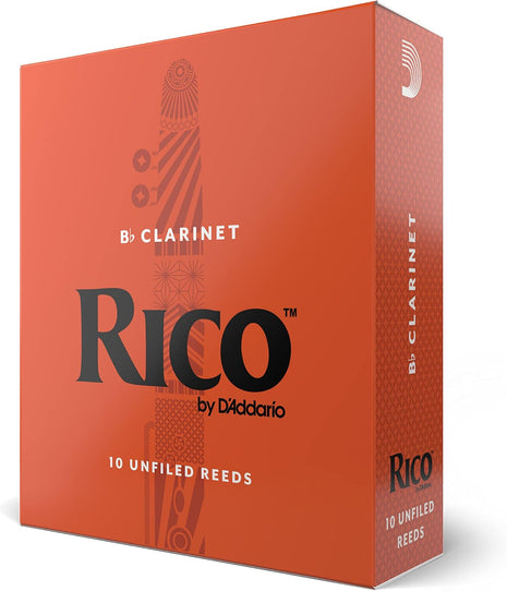 Rico Organic Bb Clarinet Reeds, Strength 2.5, 10 Pack | Rico Organic Bb Clarinet Reeds provide consistent response, easy playability, warm tone, and reliable performance.