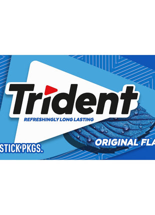 Trident Original Flavor Sugar-Free Chewing Gum, 12 Packs of 14 Pieces (168 Total Pieces)