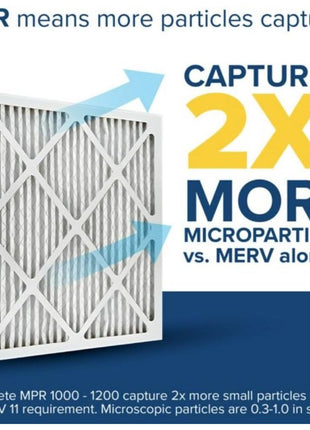 Filtrete 16x25x1 AC Furnace Air Filter, MERV 11, MPR 1000, Micro Allergen Defense, 3-Month Pleated 1-Inch Electrostatic Air Cleaning Filter, 4 Pack (Actual Size 15.69 x 24.69 x 0.81 in)