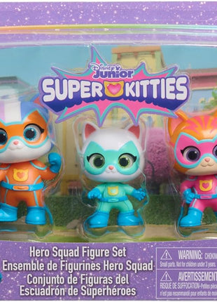 Disney Junior SuperKitties Hero Squad 5-Piece Figure Set, Kids Toys for Ages 3 Up by Just Play