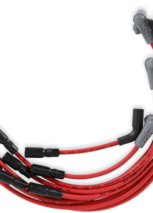 MSD 32149 Super Conductor Spark Plug Wire Set Red Compatible with 1993-1996 Chevy LT1 Camaro