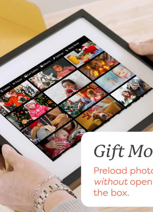 Skylight Frame – WiFi Digital Picture Frame Customer Support, Touch Screen Digital Photo Frame with Easy Setup, Photo Gifts for Parents and Grandparents - 10 Inch Black