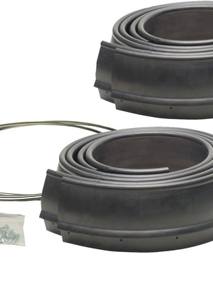 Pacer Performance 52-189 Flexy Flares Black 2-1/2 inch x 58 inch Heavy Duty Reinforced Rubber Fender Extension Kit - 4 Piece