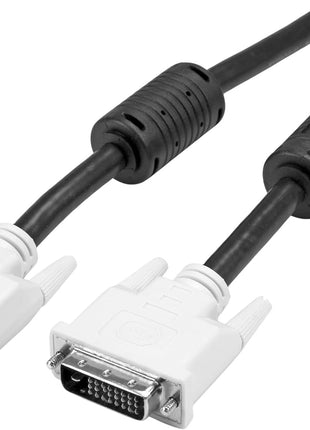 StarTech.com Dual Link DVI Cable - 15 ft - Male to Male - 2560x1600 - DVI-D Cable - Computer Monitor Cable - DVI Cord - Video Cable (DVIDDMM15),Black