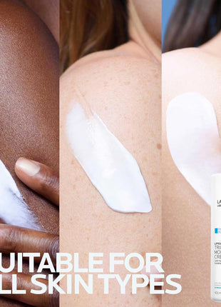 La Roche-Posay Lipikar AP+Max Triple Repair Moisturizing Body Cream,13.52oz | Face and body lotion for dry skin with shea butter and niacinamide to help moisturize and support the skin barrier.