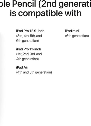 Apple Pencil (2ND Generation) (MU8F2AM/A)