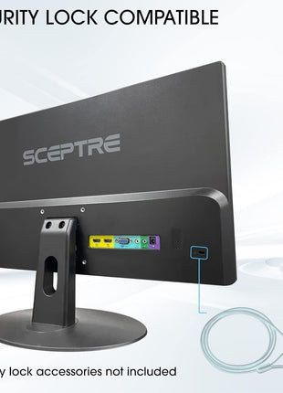 Sceptre 24-inch Prime Monitor Thin 1080p LED Monitor 99% sRGB 2x HDMI VGA Build-in Speakers, Machine Black (E248W-19203R 2025 Series) | Thin 1080p LED 99% sRGB 2x HDMI VGA Build-in Speakers, Machine Black (Series)