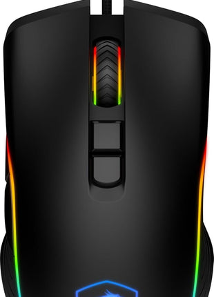 msi Forge GM300 Lightweight Gaming USB RGB Adjustable up to 7200 DPI Desktop Laptop Gaming Mouse,Black