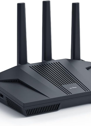 GL.iNet GL-MT6000 (Flint 2) WiFi 6 High Speed Gaming Routers for Wireless Internet, 2 x 2.5G Ethernet Ports, Long Range Computer VPN WiFi Router, Home & Business