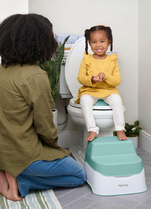 Ingenuity Prepare to Potty 3-in-1 System - Potty Training Toilet, Topper, Step Stool, Easy Setup, for Toddlers Ages 18 Months+
